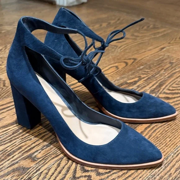 Loeffler Randall Navy Blue Heels 8.5 - Picture 2 of 4
